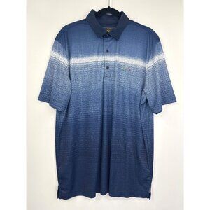 Greg Norman Mens Play Dry Polo Collar Golf Shirt Blue XL